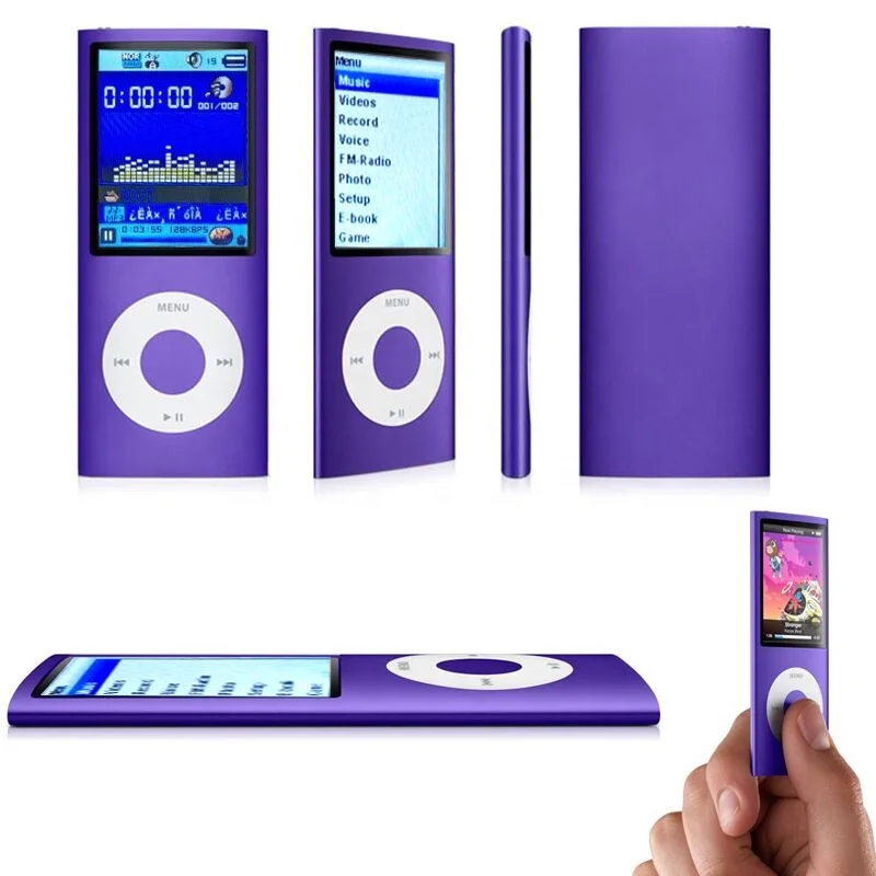  Для рекламного подарка тонкий портативный мини mp3 и mp4 плеер с экраном