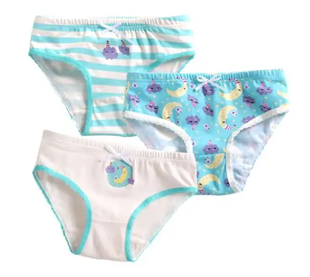 Cheap comfortable young girls underwear kids with cotton material