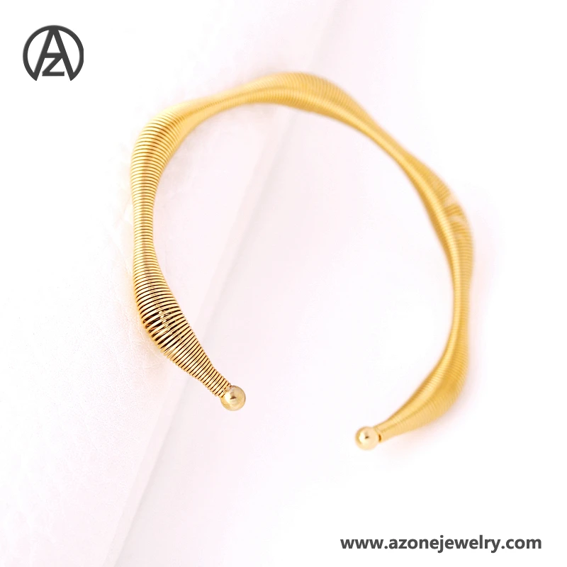Low Price Gold Plated Jewelry Steel Wire Bracelet For Party
