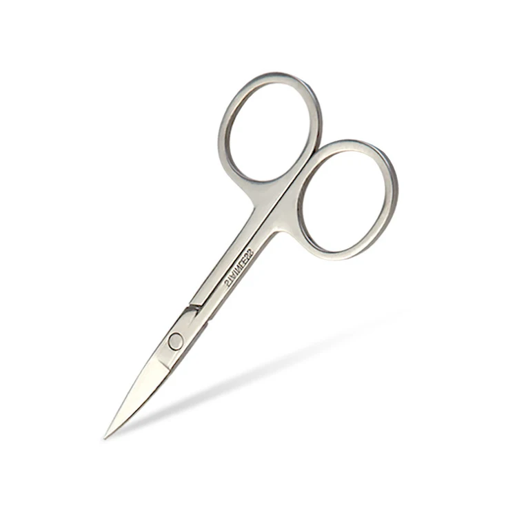 Professional Beauty Wholesale Custom Logo Eyelash Eyebrow Trimmer Makeup Scissors