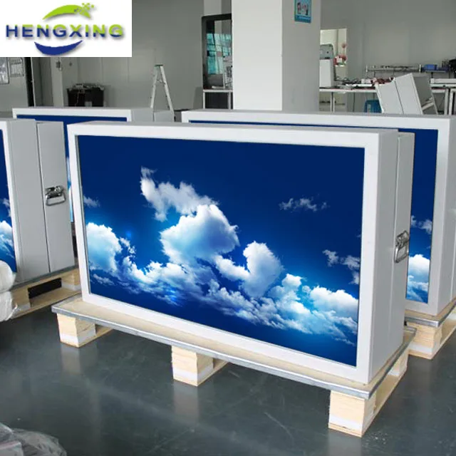 airconditioner-cooled heat dissipation 55 Inch floor-type Outdoor touch LCD advertising screen