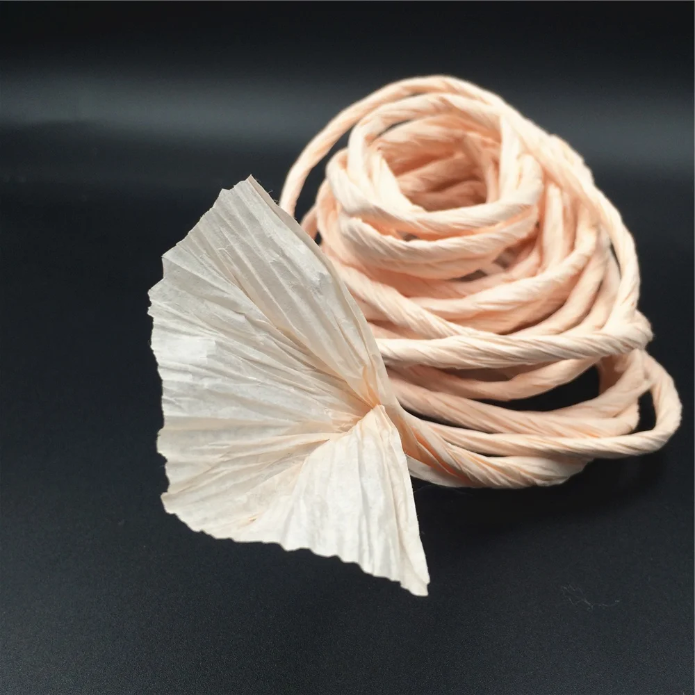 Свадьба подарок цветок обертывание медь одноцветная шелковистая бумага лента рафия