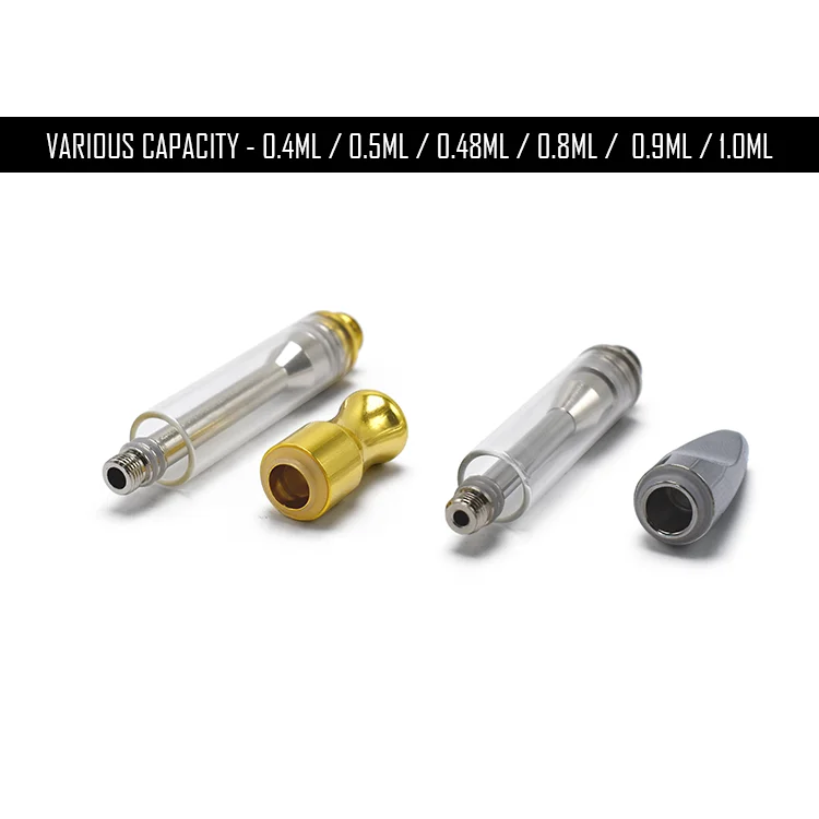 Интернет-магазин, Канада, IC1003 cbd масляный Золотой наконечник, картридж для вейпа, 510 резьбовое стекло, 0,5/1 мл, атомайзер с баком cbd