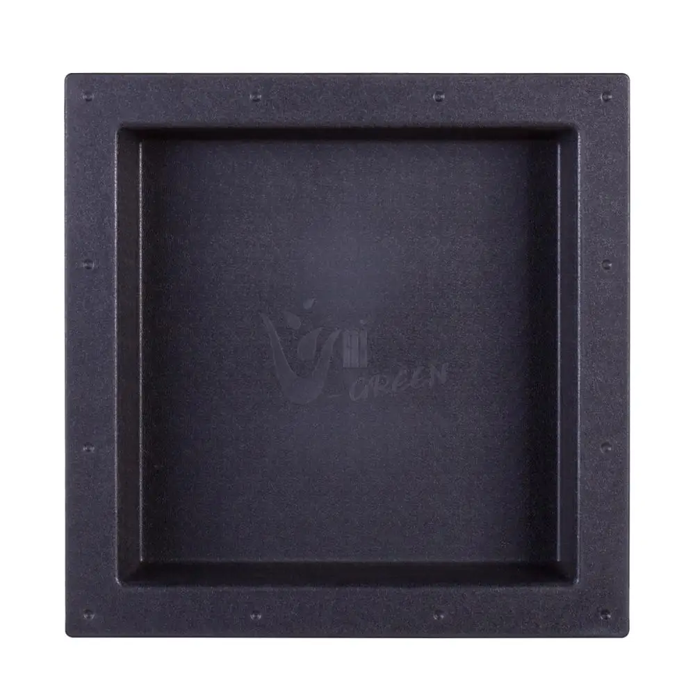 17X17 inch  Uni-Green Waterproof Square Recessed Shower Shelf Plastic Niche For Bathroom for the United States