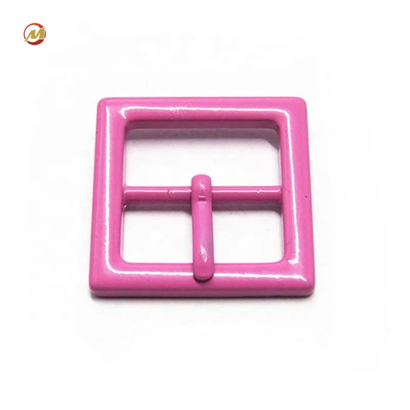 Высококачественные красные квадратные металлические пряжки из цинкового сплава для мешков, 20 мм