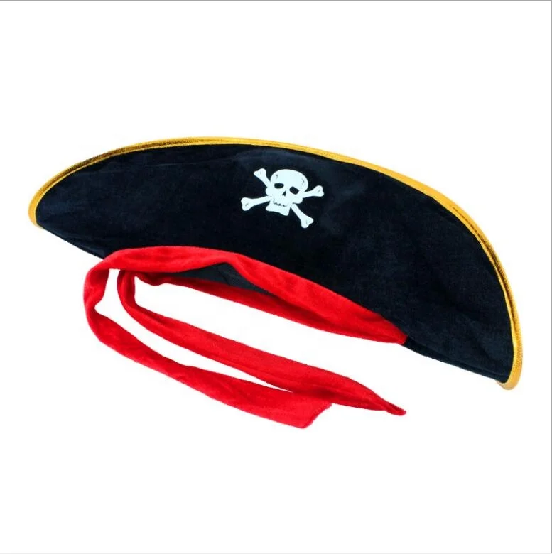 Pirate Party Hat Captain Costume Halloween Masquerade Cosplay Accessories Props