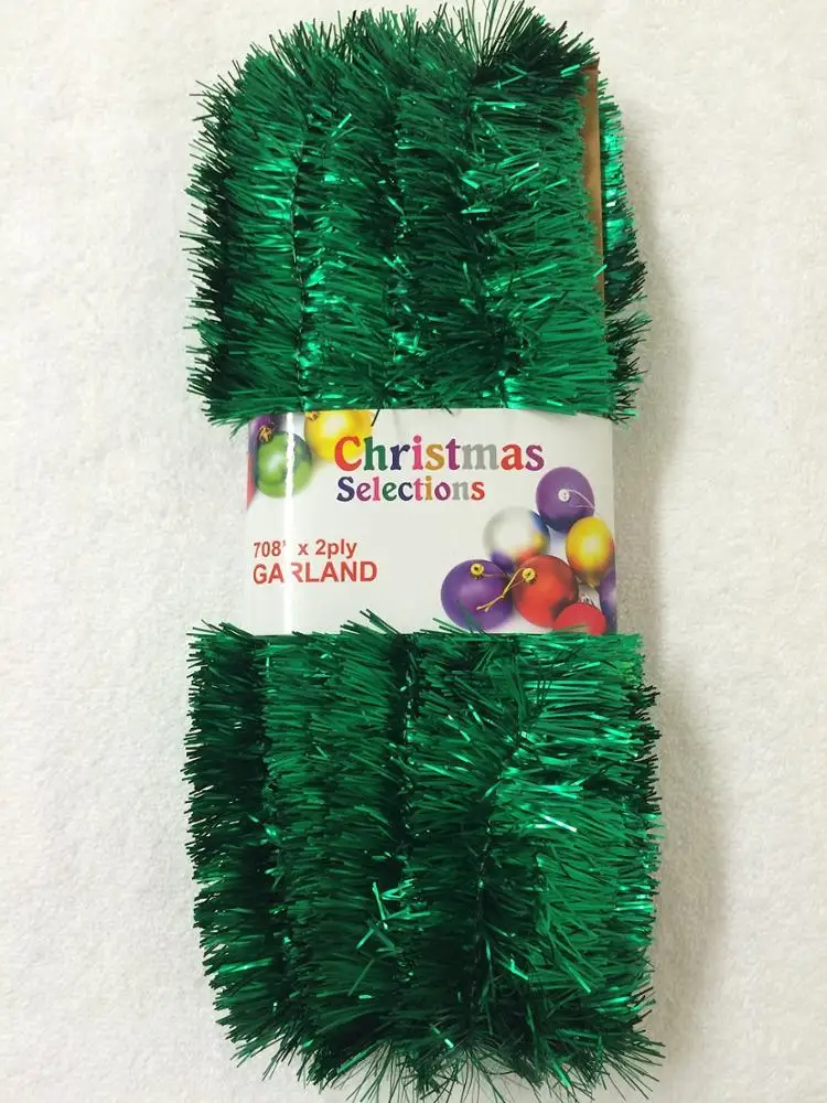 Silver christmas garland christmas decorations hang christmas tree garland