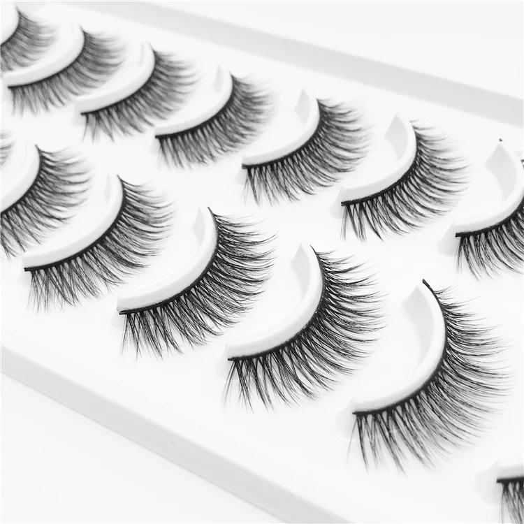 wholesale false eyelashes manufacturer private label 10 Pair/pack 3D false eyelash
