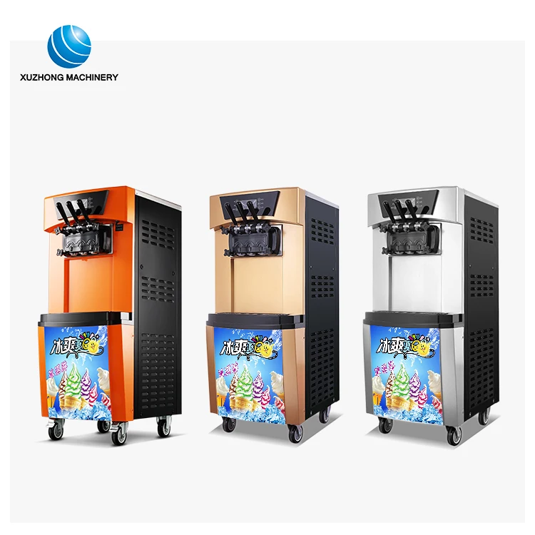 220V Hopper Cooling soft serve ice cream machine /commercial soft serve ice cream machine