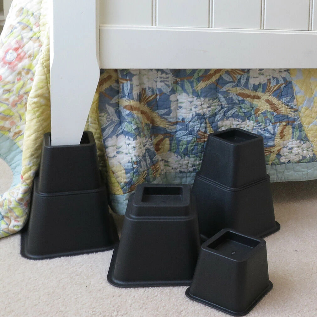 Подставки для кровати/мебели-штабелируемые-Heavy Duty-3,5 или 8 дюймов Rise-набор из 4, 8