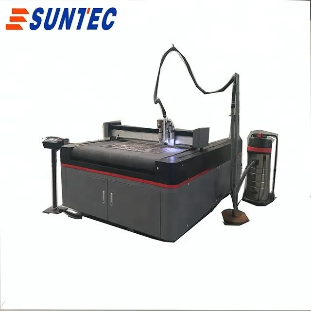 Aluminum composite fiber glass carbon prepreg material cutting oscillating blade milling machine