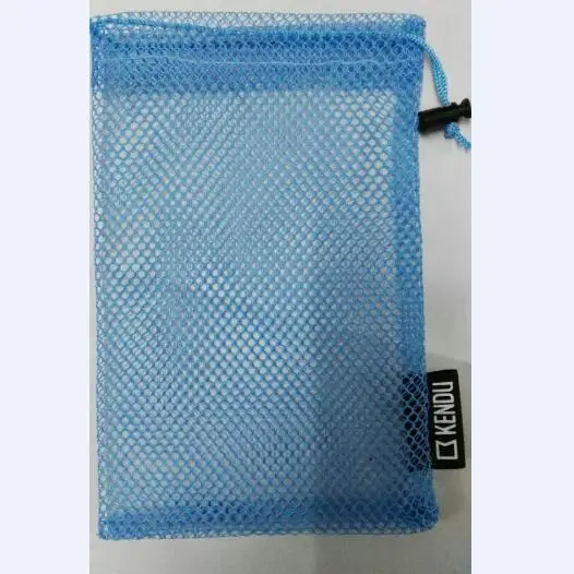 high quality polyester fabric net drawstring storage and packaging small mesh bag with custom logo