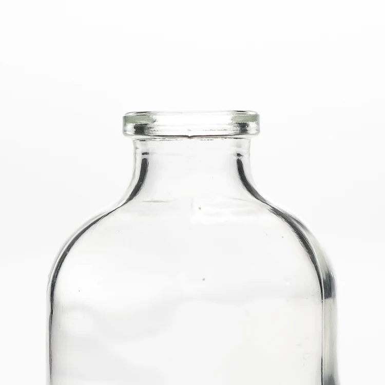 50ml clear glass vial penicillin glass bottle