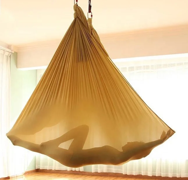 Aerial Yoga Hammock - Premium Yoga Hanging Sling Aerial Pilates Nylon Fabric Antigravity Flying Yoga