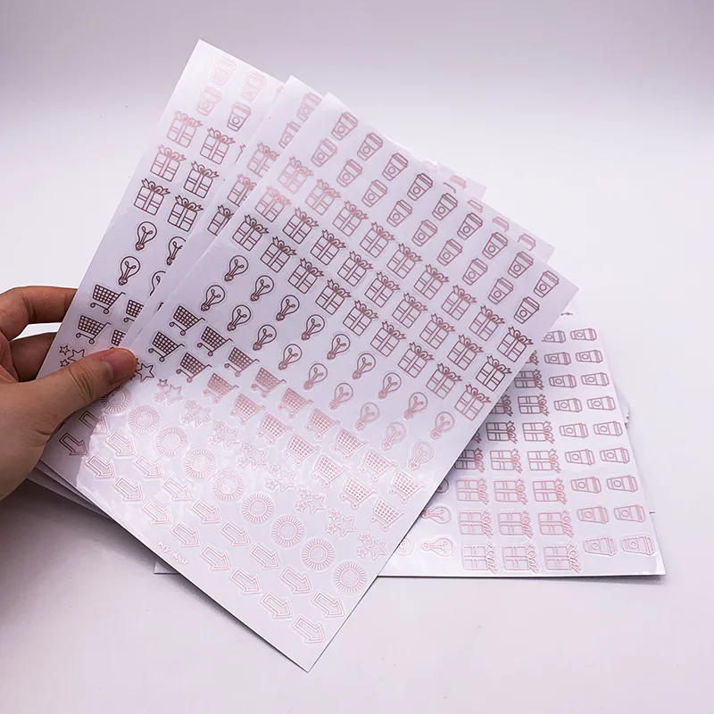 Индивидуальный виниловый прозрачный лист-наклейка из золотой