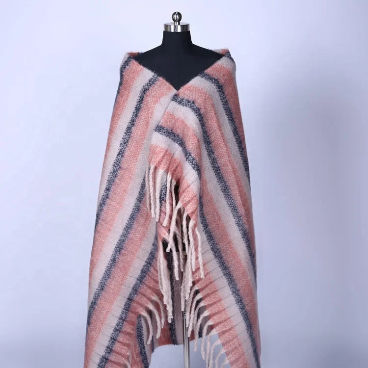 Зимние теплые полиэфирные шарфы softextile одеяло шарф кисточкой шаль Дубай