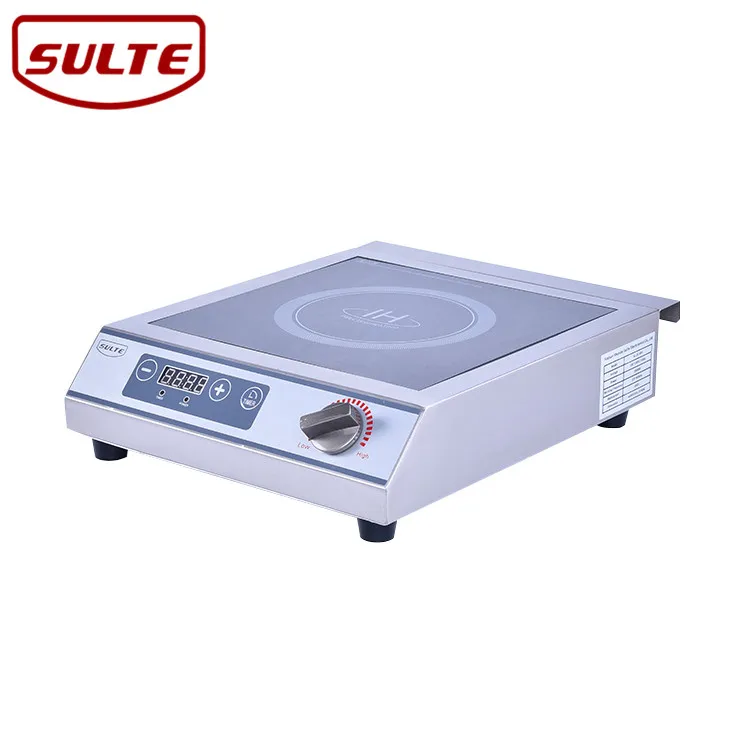 Коммерческая индукционная плита 3500 Вт Водонепроницаемая стеклянная верхняя индукционная плита