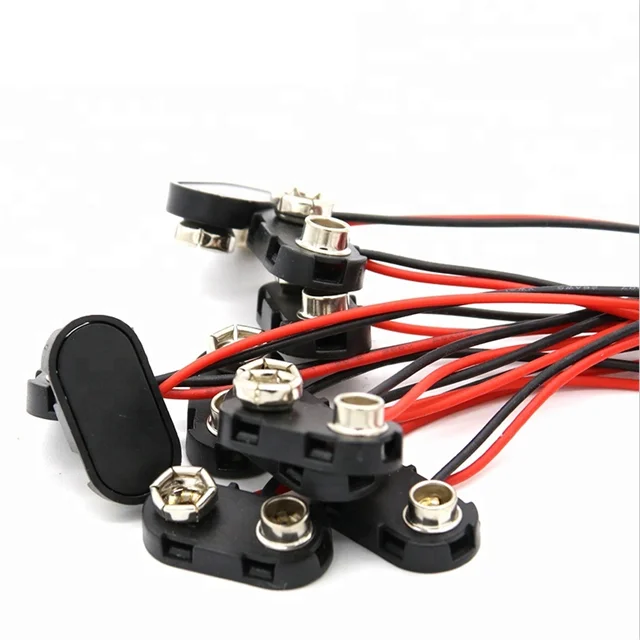 T-type and I-type 9V Snap Battery Clip Connector