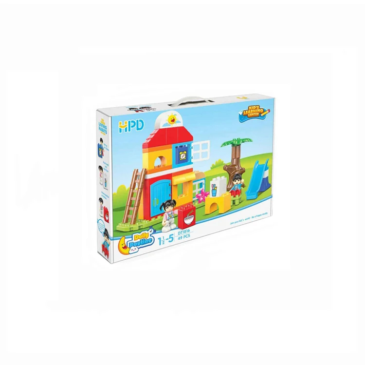 
Baby Toy Train Building Blocks Large Size Construction Plastic Block Toys 