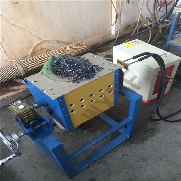 Induction Crucible Melting Electric Furnace For Sale Golden Copper And Steel Materials
