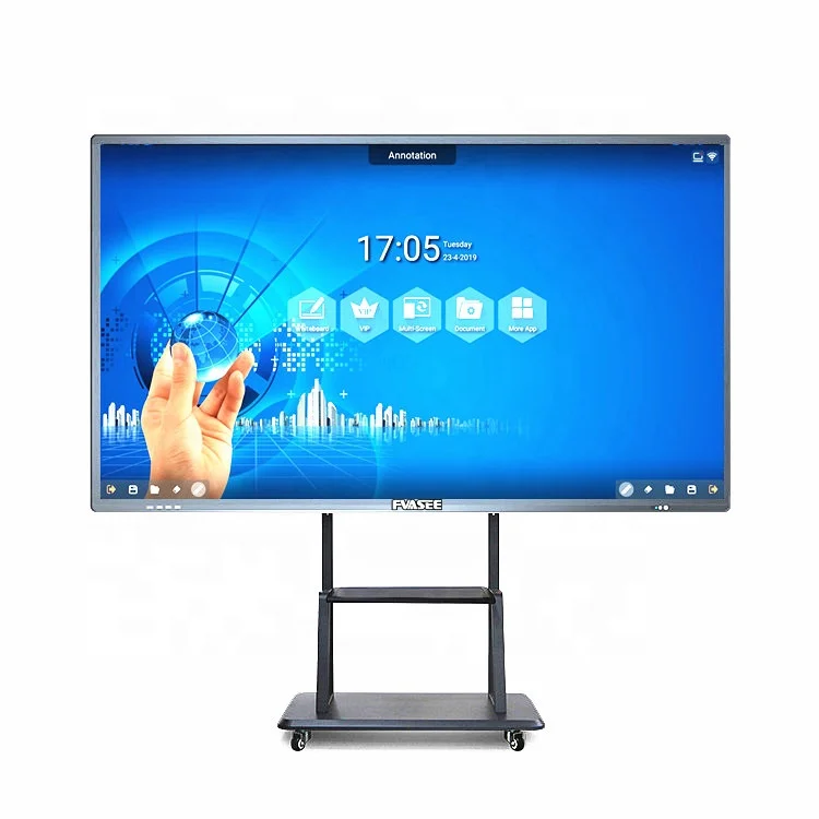 65 Inch Interactive Smart Whiteboard Touchscreen All In One Education Equipment