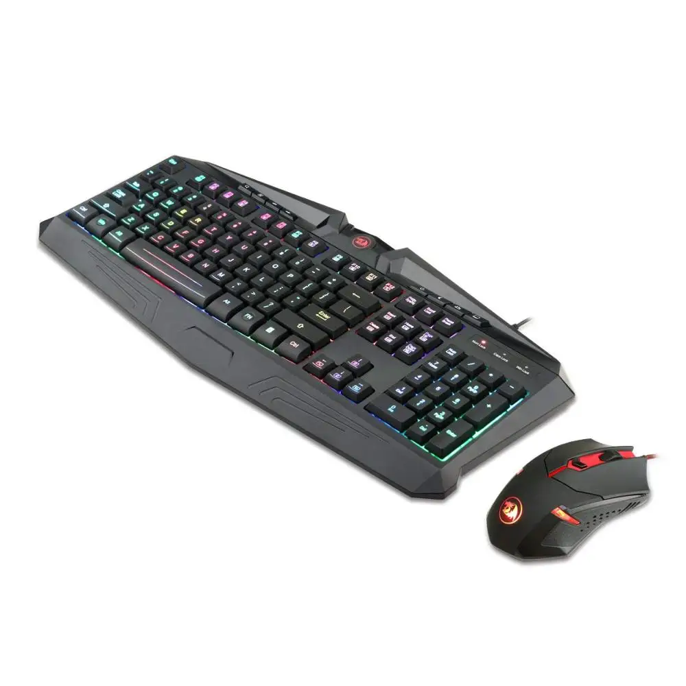 Redragon S101-1 Проводная RGB подсветкой USB игровая клавиатура и мышь