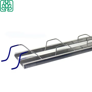 Single-Span Greenhouses Zigzag Wire and Rail