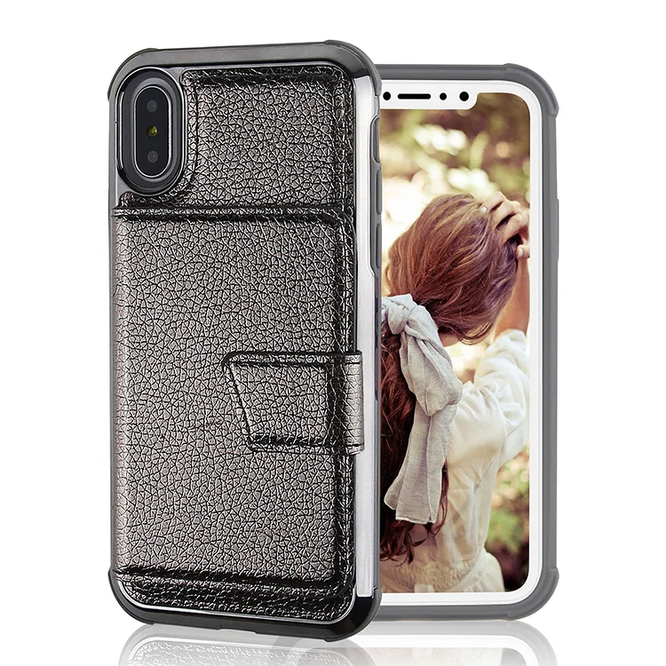 
Universal smart phone wallet style PU leather casing hand phone case for iPhone 6 7 8 Plus 