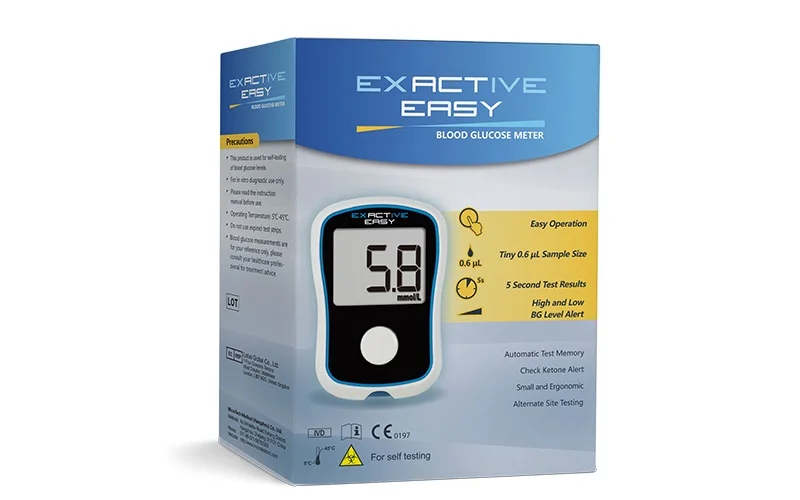 Digital  Blood Glucose Meter for Elderly Home Care with Test Strips Blue tooth Glucometer