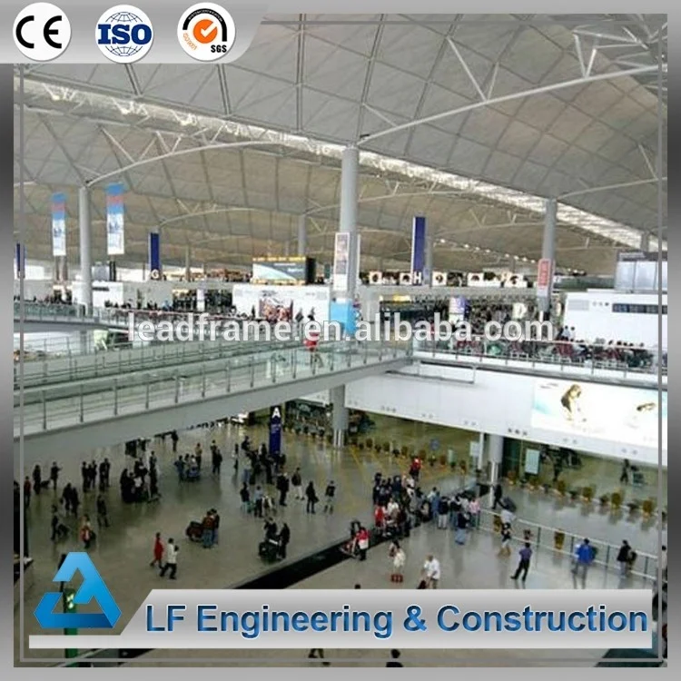 Modern large span steel structure airport construction materials
