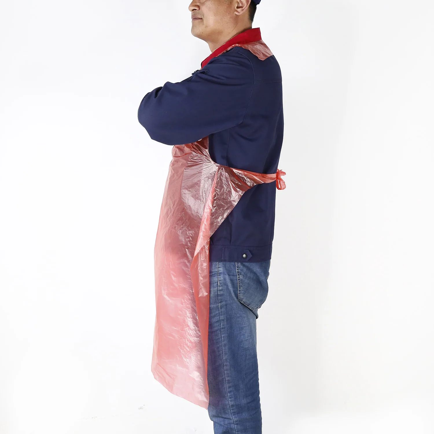 High Quality PE Plastic Disposable Aprons Accept Custom Order Disposable Bibs For Adult