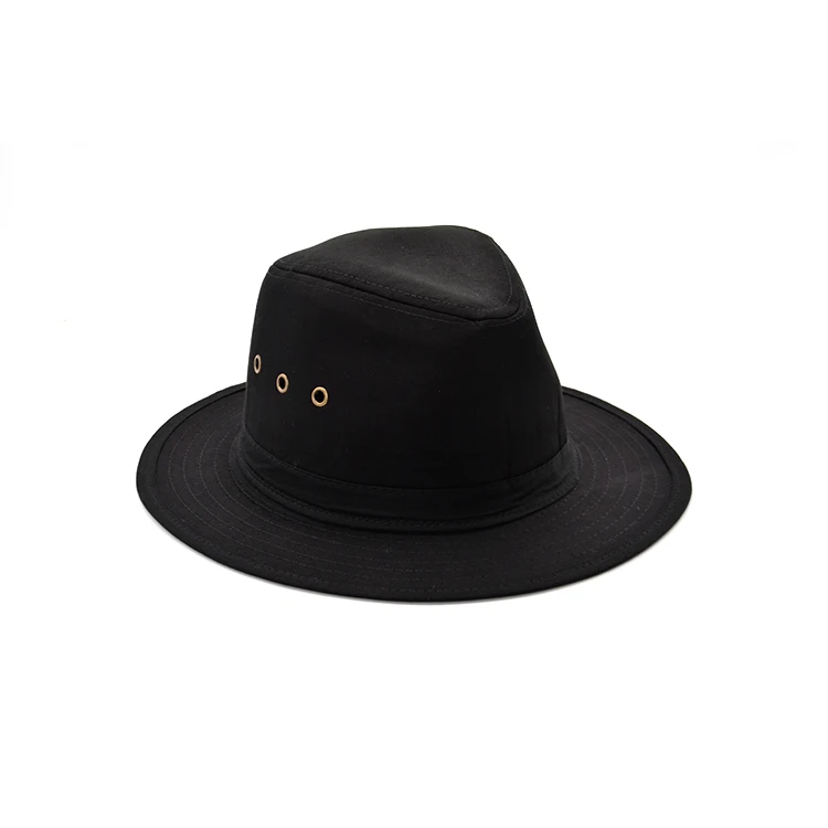 Multi-color Promotional Gift  Black Cowboy Straw Boater Hats Summer Straw Fedora Hat Women
