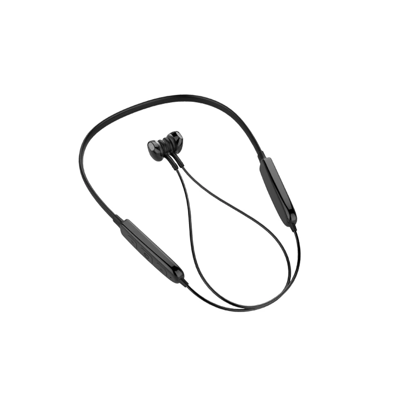 High quality  super bass stereo blue tooth earphone neckband wireless BT headset with noise cancellation magnetic
