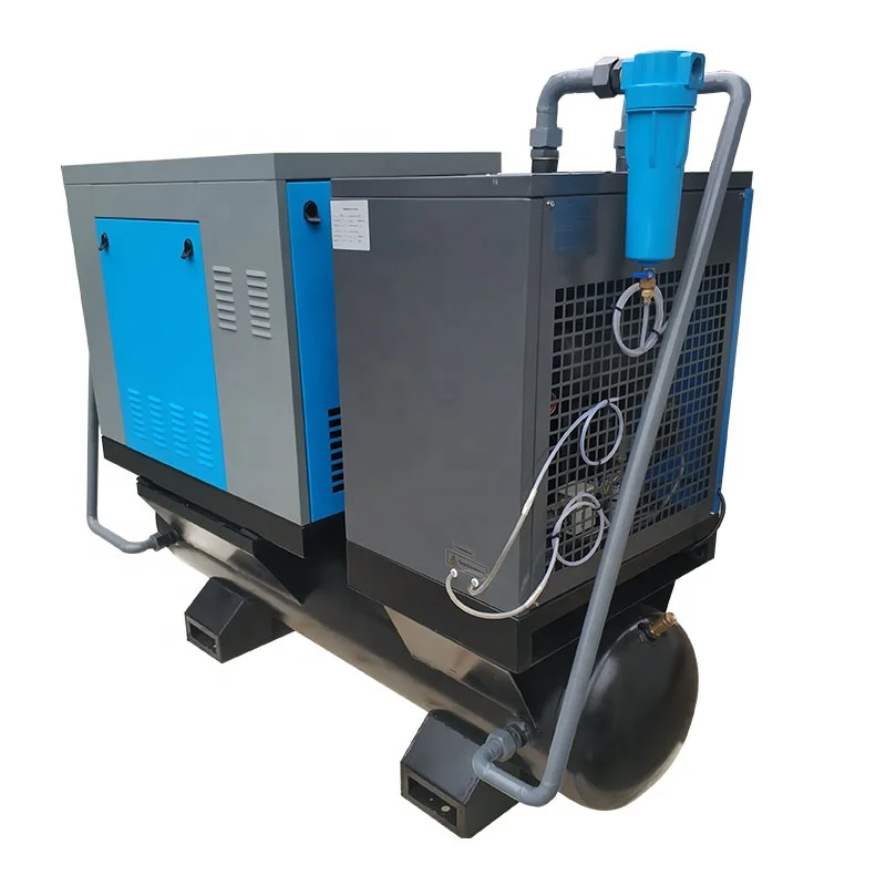  OEM 15 кВт 20 л.с. 81 куб. М 8 бар Мини роторный винтовой воздушный компрессор с промышленной сушилкой и воздушным баком
