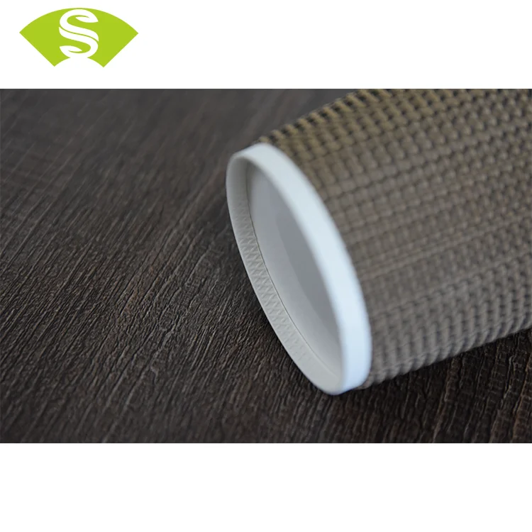 
Heat proof lattice double wall coffee paper cup disposable 