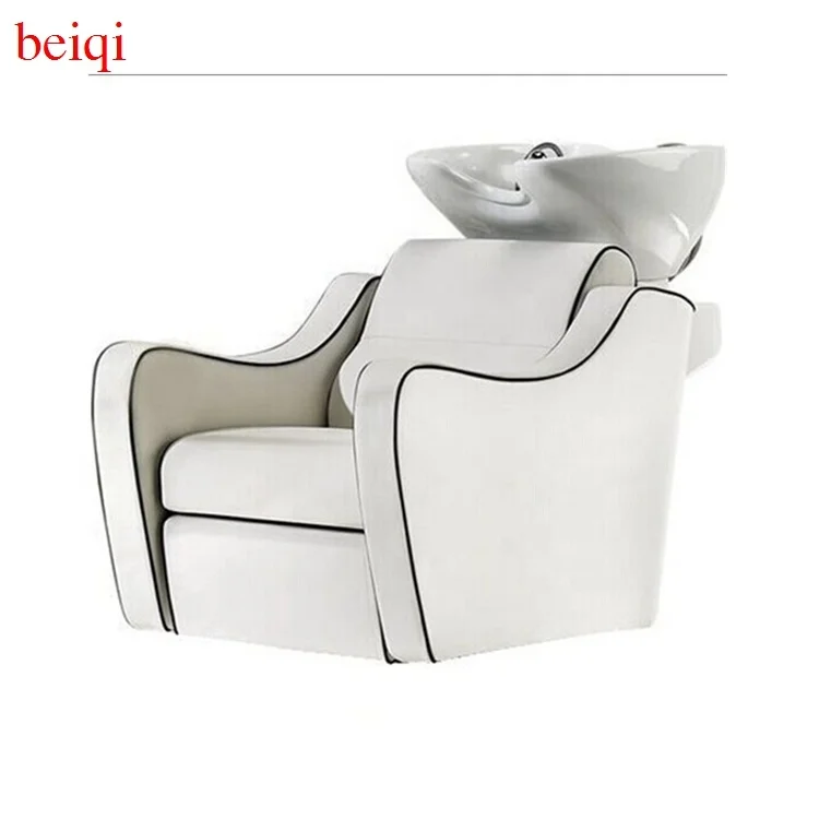 Factory wholesale salon hair washing ceramic bowls shampoo unit for sale