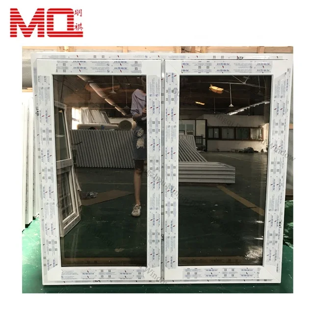  Китайская фабрика закаленное двойное стекло окна и двери ПВХ upvc створчатые в