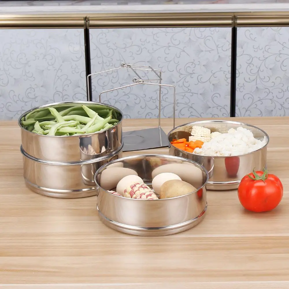 Stackable Steamer Insert Pans For Pot Accessories Pressure Cooker Insert Stackable Pans Steamer for Cooking
