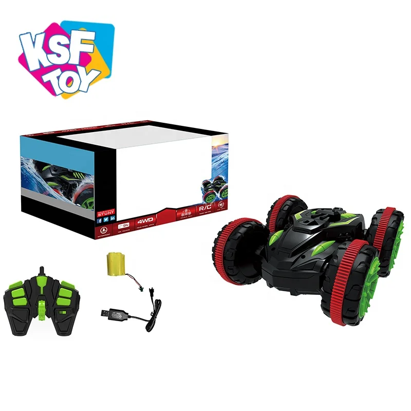 Прохладный Дизайн 4 wd трюк модель амфибия rc автомобиль для детей