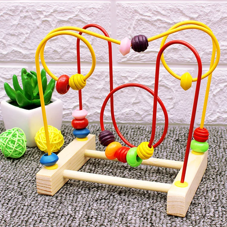 Оптовая продажа игрушка для снятия стресса 3d пазл арифметики learninwooden развивающая круглые бусина игры деревянные развивающие игрушки детей и