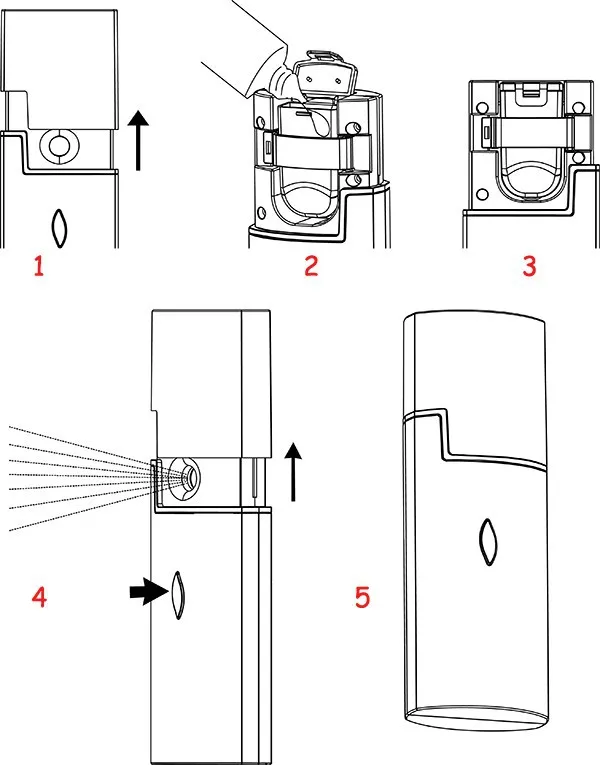 Professional Machine Hydro Spa Cold Ionic Nano Mini with Tools Portable Facial Mist Sprayer For Face Steamer
