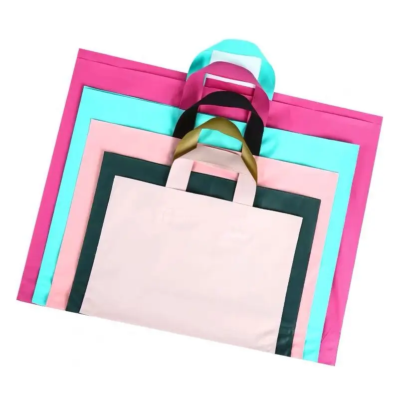 Cheap Custom Loop Handle Plastic Shopping Bag