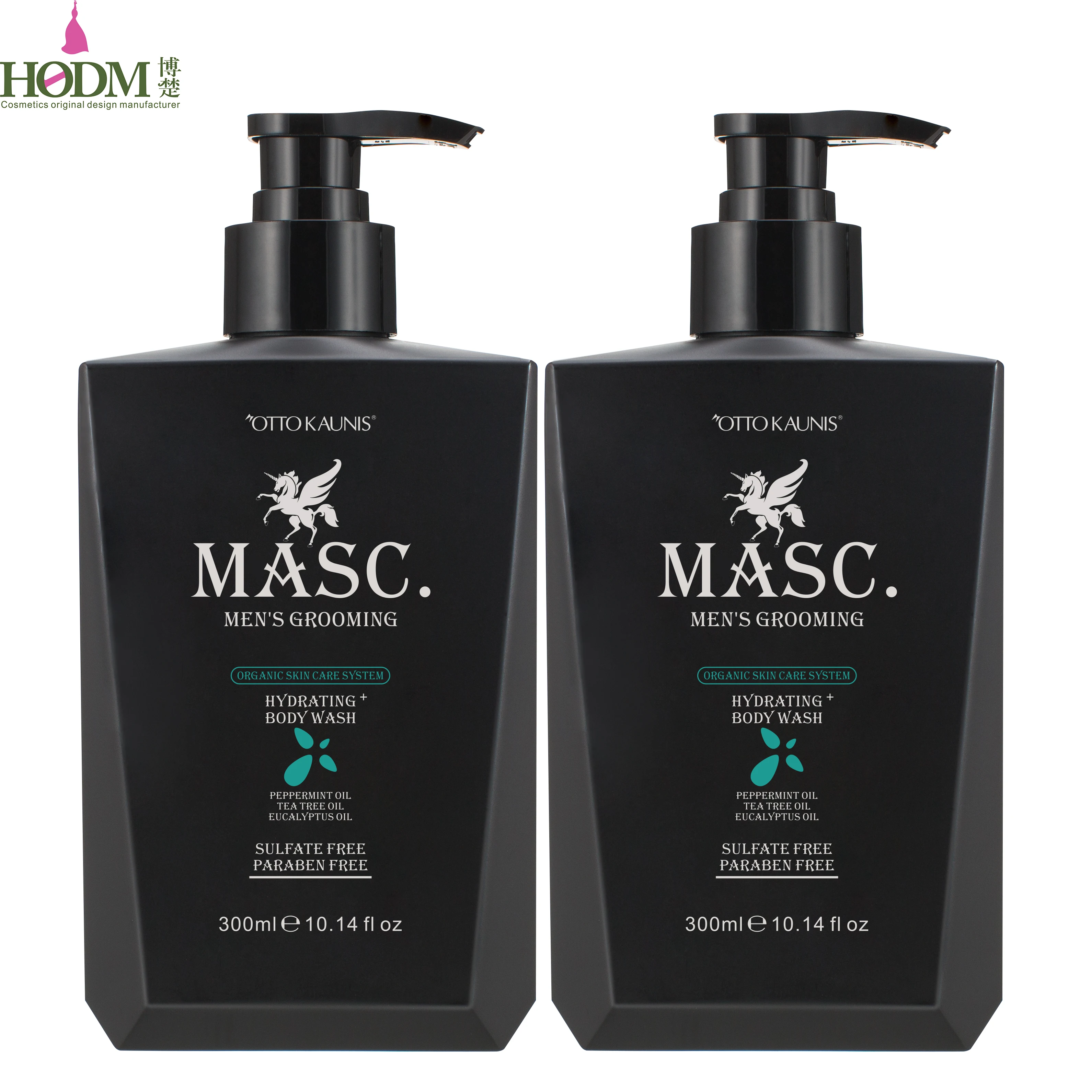 OEM Private label 300ml/500ml MASC.organic hydrating body wash