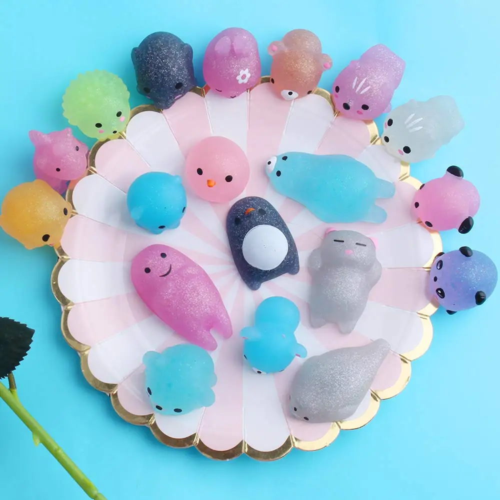 Распродажа 20 шт. блестящих мягких животных Mochi для детей и взрослых