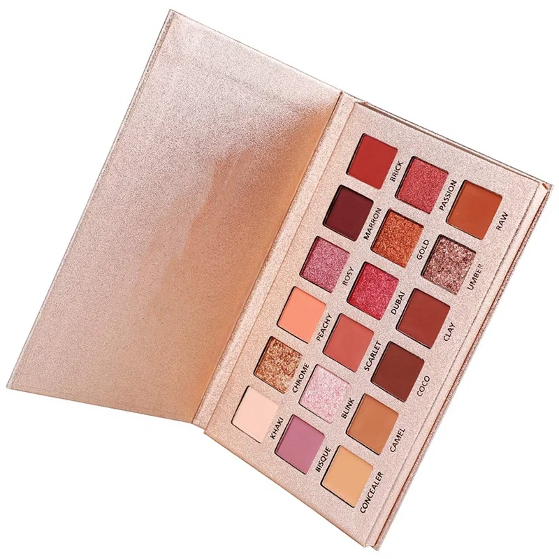 OEM ODM Makeup 18 Colors Eyeshadow Palette High Quality Private Logo Nude Eyeshadow
