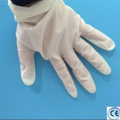 
 Нестерильные латексные перчатки для осмотра  