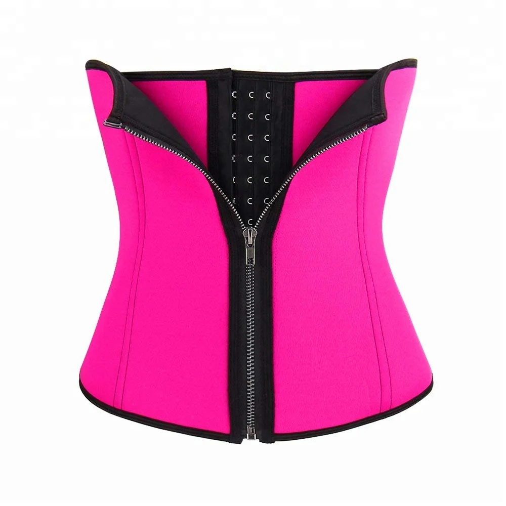 Женщины латекс резиновая талия тренер корсет Cincher живота нижнее белье тренировки Shapewear