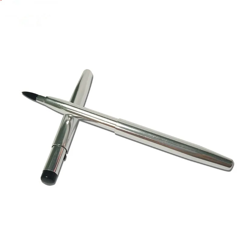Factory Wholesale Metal Handle Private Logo Retractable Lip Brush