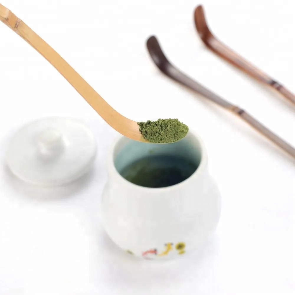 Classic Eco-friendly Bamboo Matcha Spoon Chashaku Wooden Powder Scoop for Matcha Bamboo Matcha Whisk Set