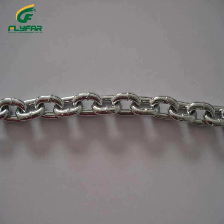 Galvanized Iron Steel Short Link Chain DIN763 DIN766 DIN764 Standard Chain